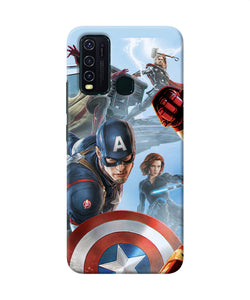 Avengers On The Sky Vivo Y30 / Y50 Back Cover