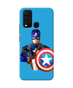 Captain America Character Vivo Y30 / Y50 Back Cover