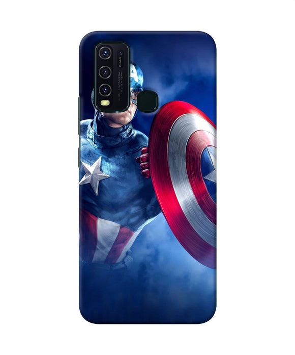 Captain America On Sky Vivo Y30 / Y50 Back Cover