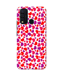 Red Heart Canvas Print Vivo Y30 / Y50 Back Cover