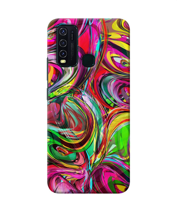 Abstract Colorful Ink Vivo Y30 / Y50 Back Cover