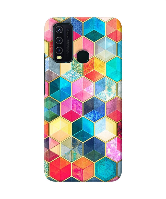 Abstract Color Box Vivo Y30 / Y50 Back Cover