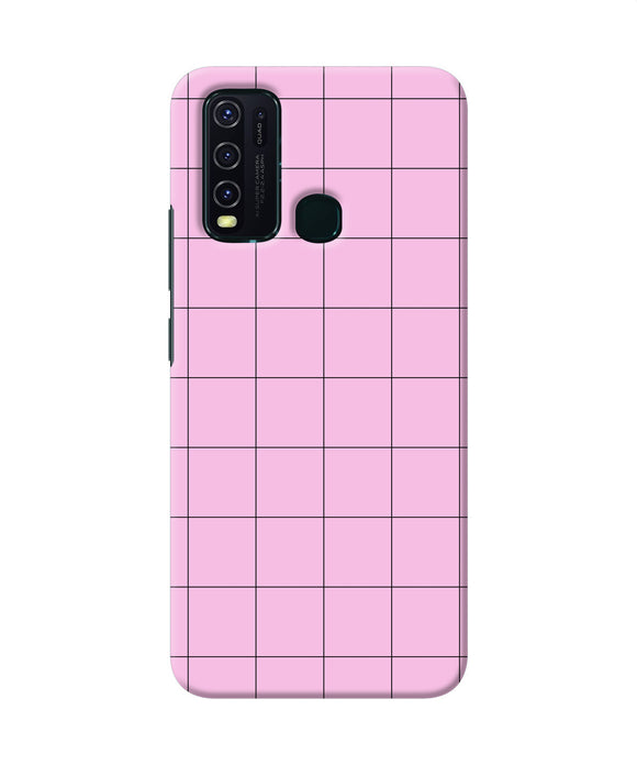 Pink Square Print Vivo Y30 / Y50 Back Cover