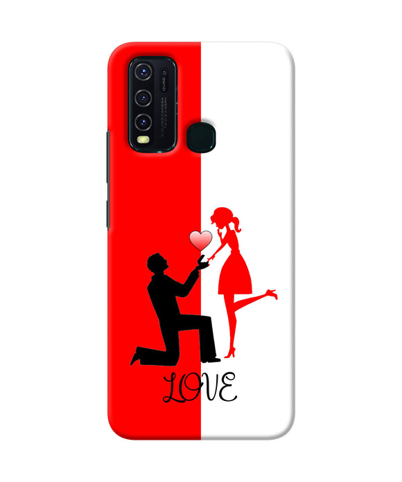 Love Propose Red And White Vivo Y30 / Y50 Back Cover