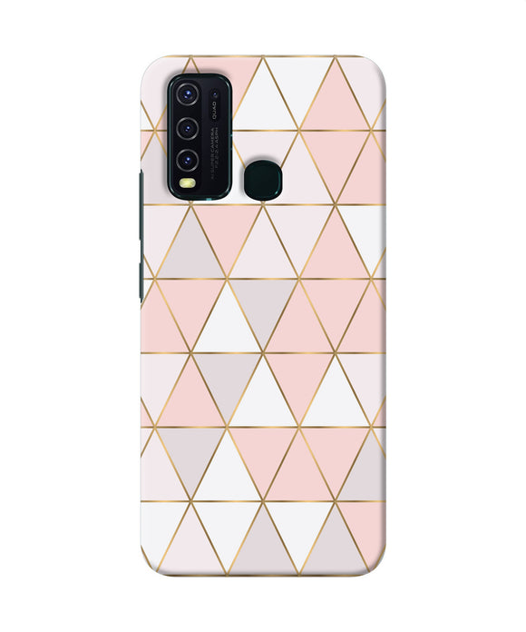 Abstract Pink Triangle Pattern Vivo Y30 / Y50 Back Cover