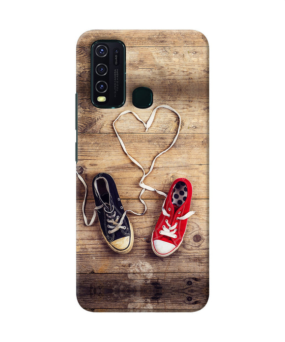 Shoelace Heart Vivo Y30 / Y50 Back Cover