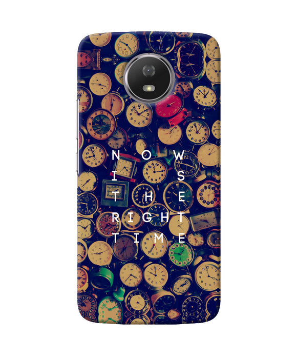 Now Is The Right Time Quote Moto G5s Back Cover