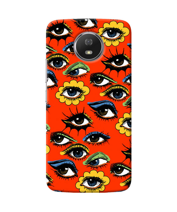 Abstract Eyes Pattern Moto G5s Back Cover