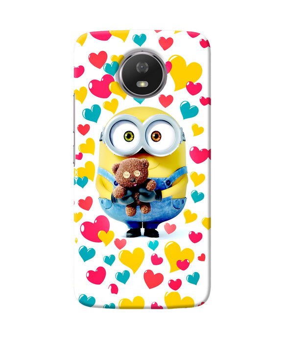 Minion Teddy Hearts Moto G5s Back Cover
