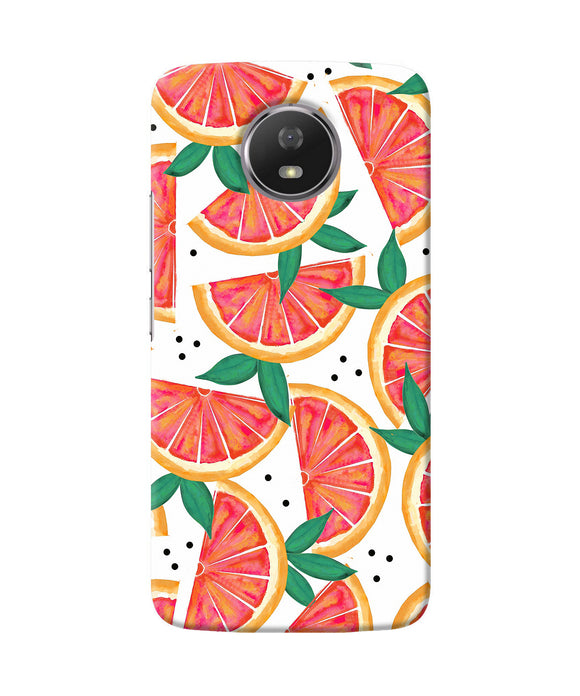 Abstract Orange Print Moto G5s Back Cover