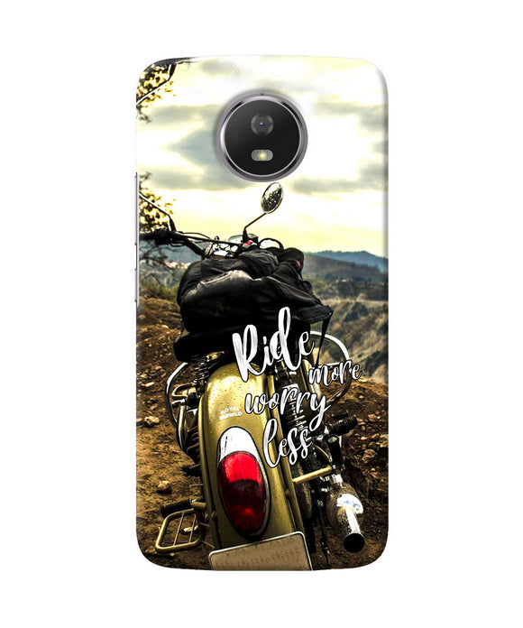 Ride More Worry Less Moto G5s Back Cover