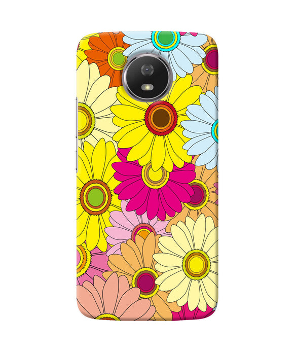 Abstract Colorful Flowers Moto G5s Back Cover