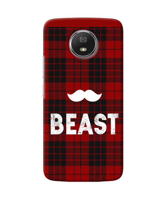 Beast Red Square Moto G5s Back Cover