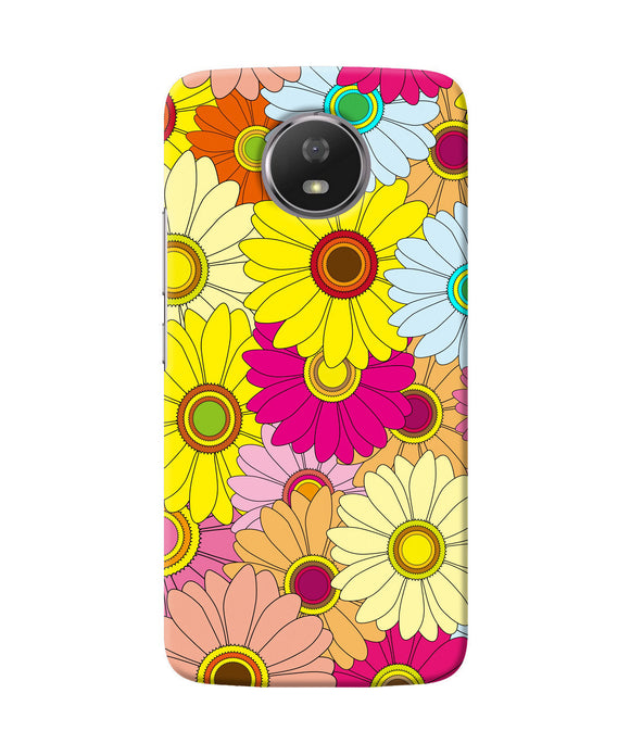 Abstract Colorful Flowers Moto G5s Back Cover