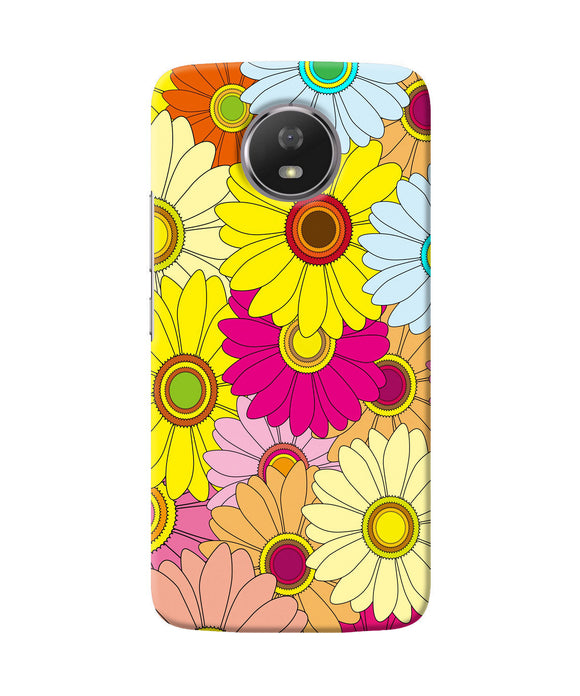 Abstract Colorful Flowers Moto G5s Back Cover