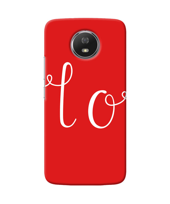 Love One Moto G5s Back Cover