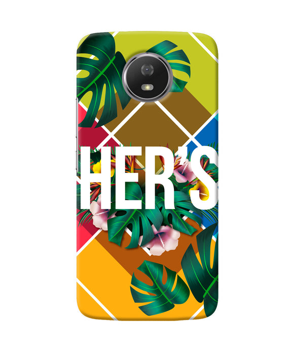 His Her Two Moto G5s Back Cover