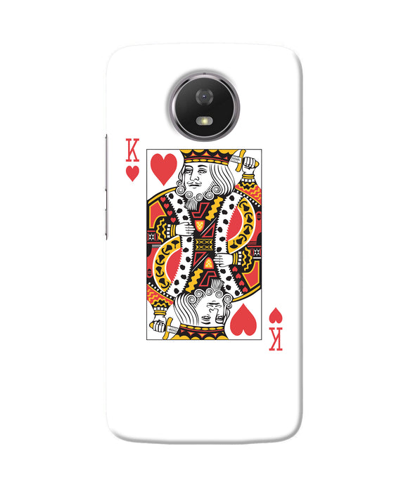 Heart King Card Moto G5s Back Cover