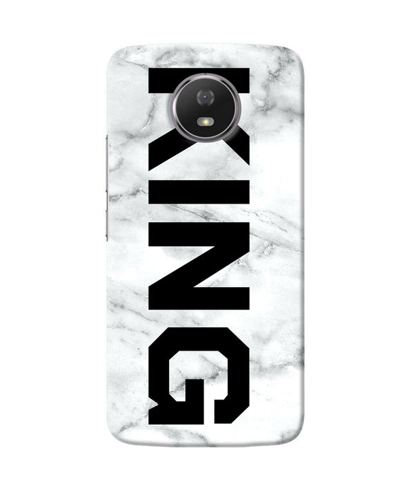 King Marble Text Moto G5s Back Cover