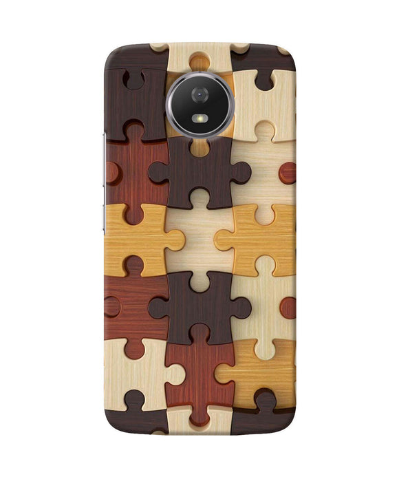 Wooden Puzzle Moto G5s Back Cover