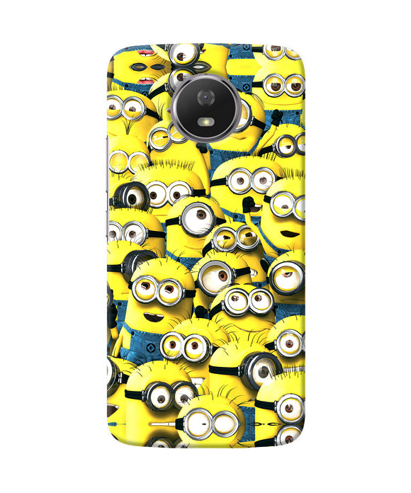 Minions Mini Crowd Moto G5s Back Cover