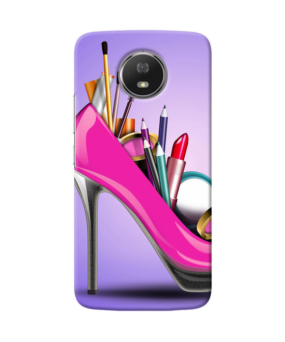 Makeup Heel Shoe Moto G5s Back Cover