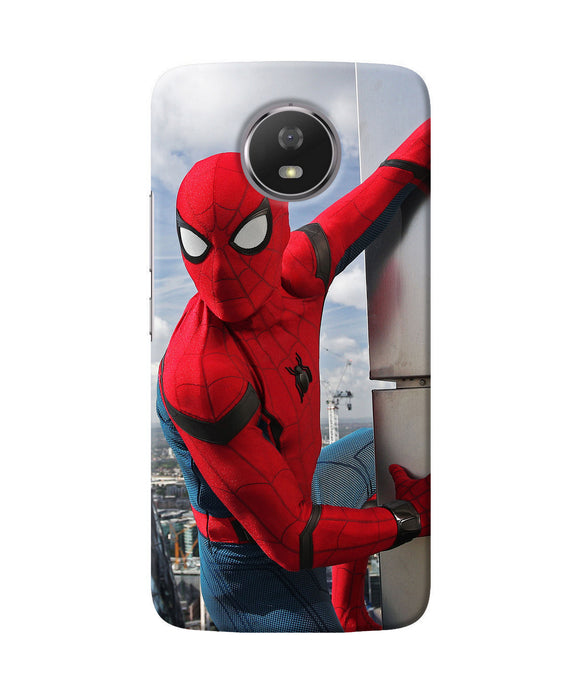 Spiderman On The Wall Moto G5s Back Cover