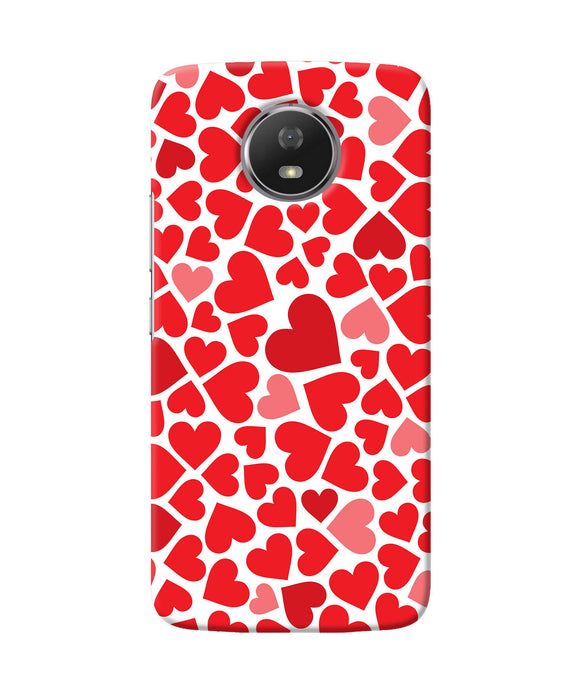 Red Heart Canvas Print Moto G5s Back Cover
