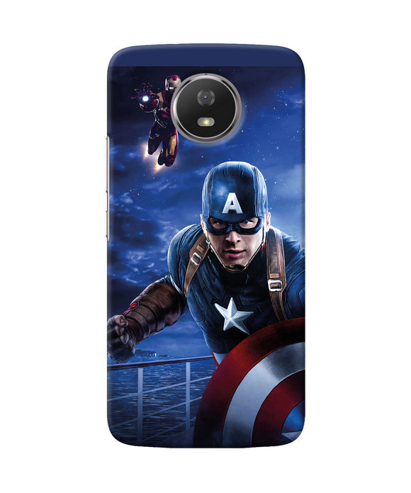 Captain With Ironman Moto G5s Back Cover
