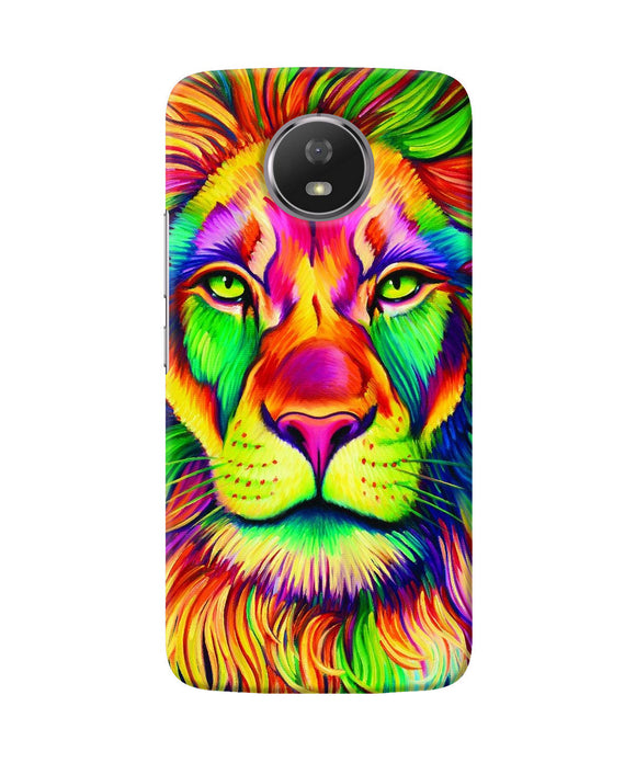 Lion Color Poster Moto G5s Back Cover