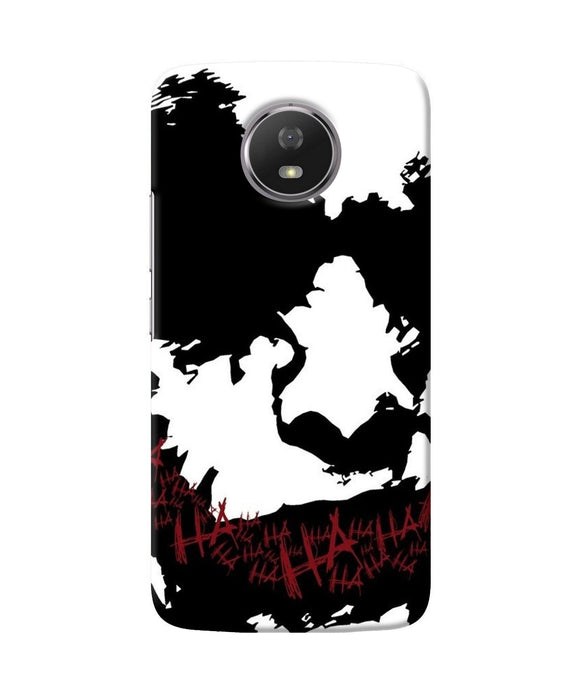 Black And White Joker Rugh Sketch Moto G5s Back Cover