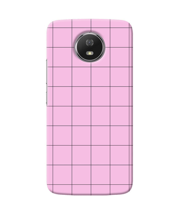 Pink Square Print Moto G5s Back Cover