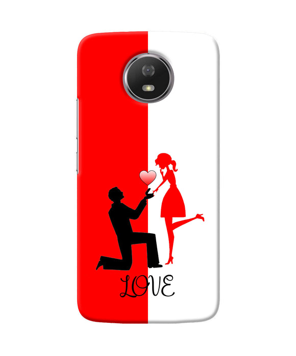 Love Propose Red And White Moto G5s Back Cover