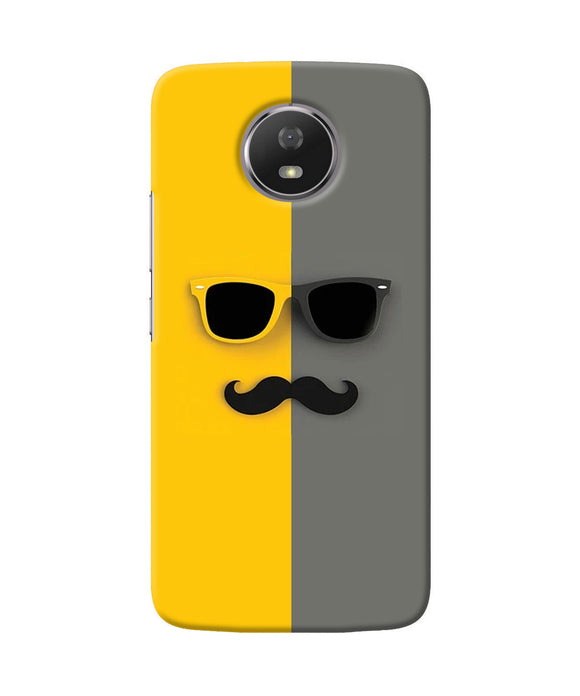 Mustache Glass Moto G5s Back Cover