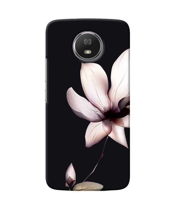 Flower White Moto G5s Back Cover