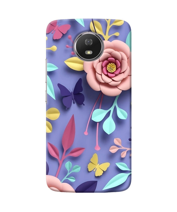 Flower Canvas Moto G5s Back Cover