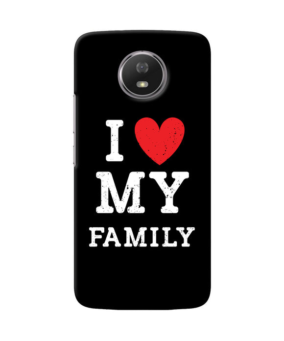 I Love My Family Moto G5s Back Cover