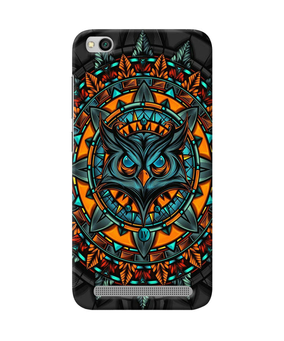 Angry Owl Art Redmi 5a Back Cover