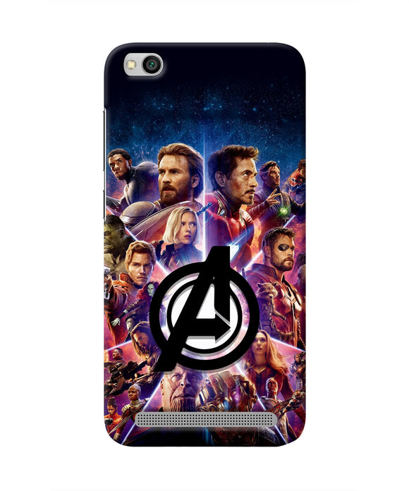 Avengers Superheroes Redmi 5A Real 4D Back Cover