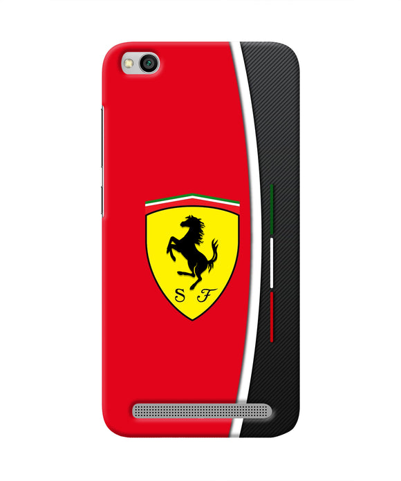 Ferrari Abstract Red Redmi 5A Real 4D Back Cover