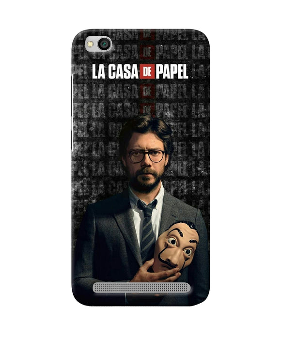 Money Heist Professor with Mask Redmi 5A Back Cover
