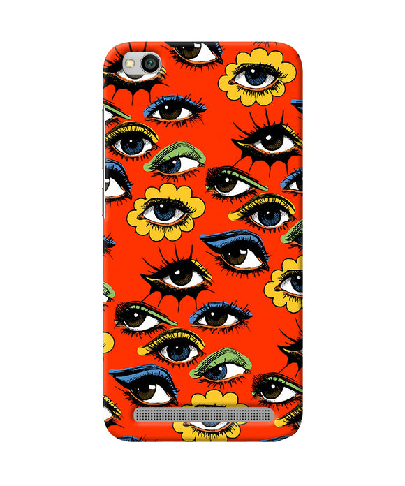 Abstract Eyes Pattern Redmi 5a Back Cover