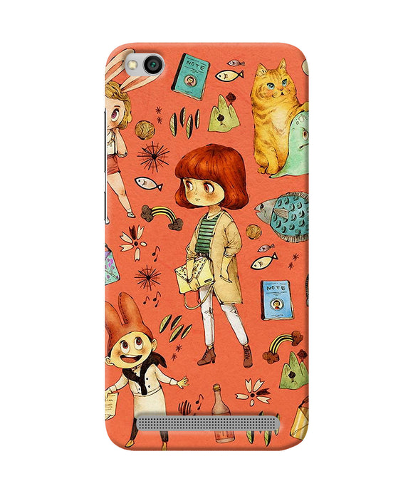 Canvas Little Girl Print Redmi 5a Back Cover