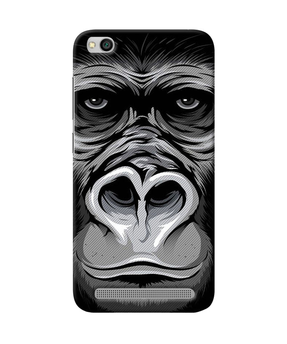 Black Chimpanzee Redmi 5a Back Cover
