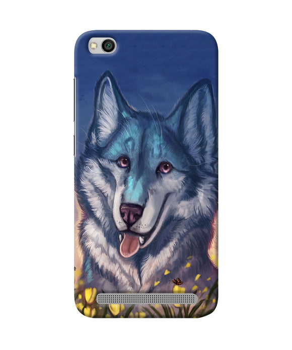 Cute Wolf Redmi 5a Back Cover