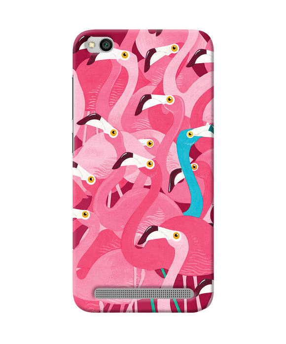 Abstract Sheer Bird Pink Print Redmi 5a Back Cover