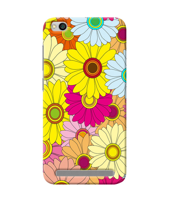 Abstract Colorful Flowers Redmi 5a Back Cover