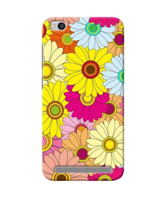 Abstract Colorful Flowers Redmi 5a Back Cover
