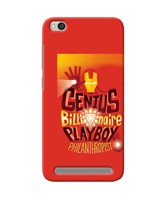 Ironman Quote Redmi 5a Back Cover