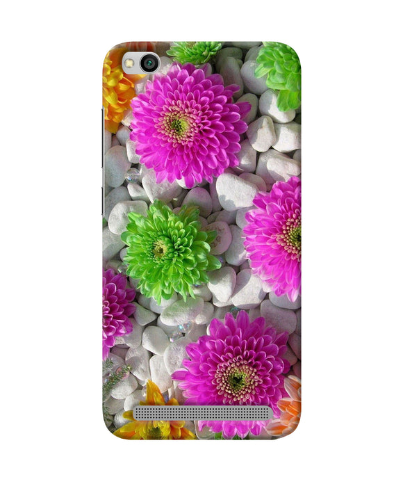 Natural Flower Stones Redmi 5a Back Cover